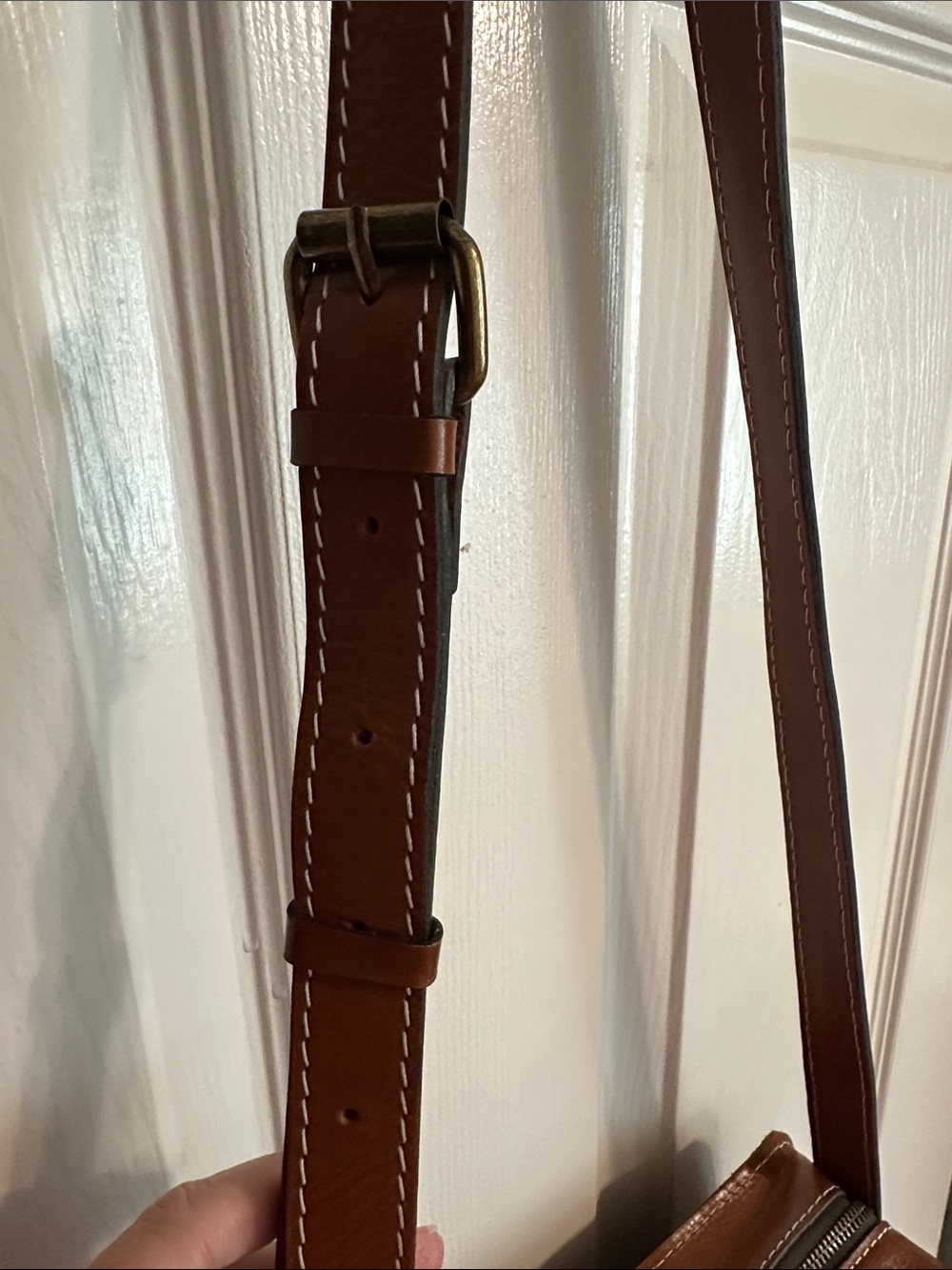 Patricia Nash Cognac Brown Leather Crossbody Bag - Picture 5 of 12
